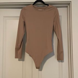 Nude Abercrombie thong bodysuit. Size Medium